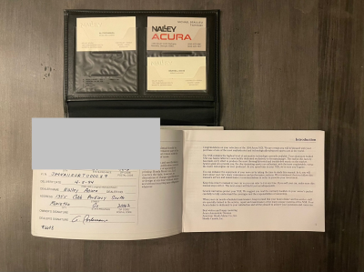 1994 Acura NSX in Formula Red over Black