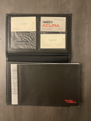 1994 Acura NSX in Formula Red over Black