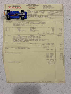 1995 Acura NSX in Berlina Black over Black