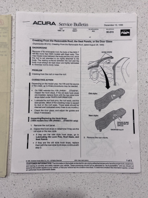 1995 Acura NSX in Berlina Black over Black