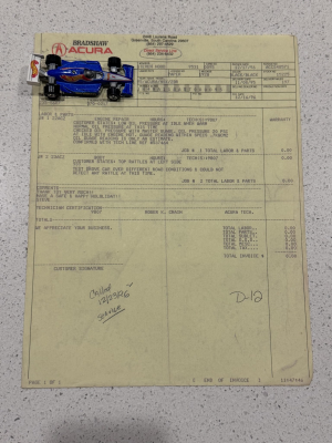 1995 Acura NSX in Berlina Black over Black