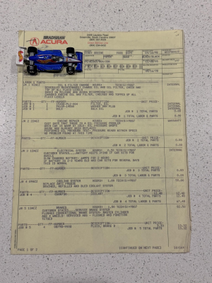 1995 Acura NSX in Berlina Black over Black