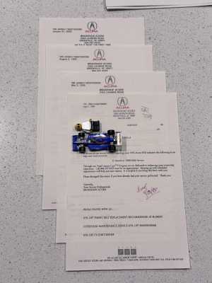 1995 Acura NSX in Berlina Black over Black