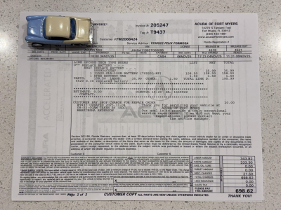 1995 Acura NSX in Berlina Black over Black