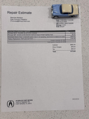 1995 Acura NSX in Berlina Black over Black