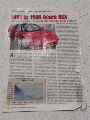 1995 Acura NSX in Berlina Black over Black