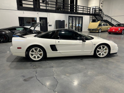 2000 Acura NSX in Grand Prix White over Red
