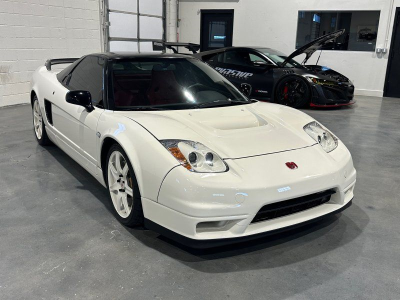 2000 Acura NSX in Grand Prix White over Red