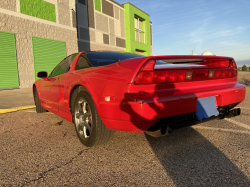 1995 Acura NSX in Formula Red over Tan