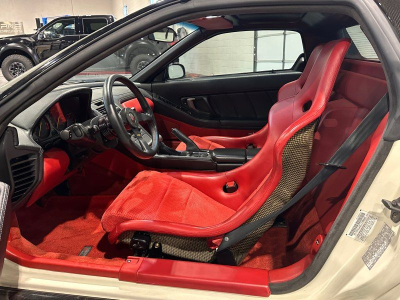 2000 Acura NSX in Grand Prix White over Red