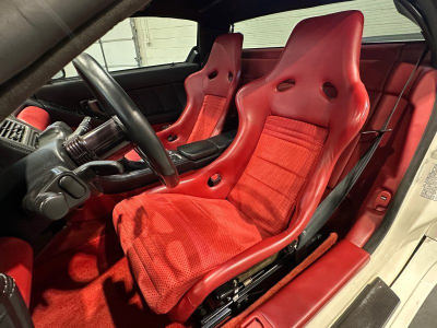 2000 Acura NSX in Grand Prix White over Red