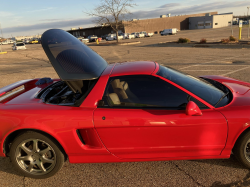 1995 Acura NSX in Formula Red over Tan