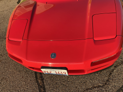 1995 Acura NSX in Formula Red over Tan