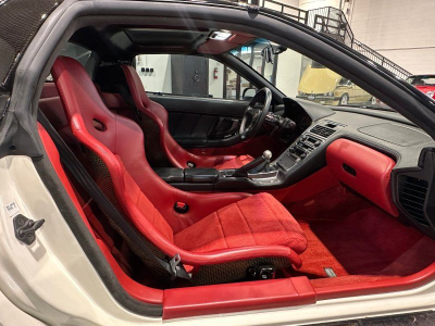 2000 Acura NSX in Grand Prix White over Red