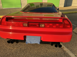 1995 Acura NSX in Formula Red over Tan
