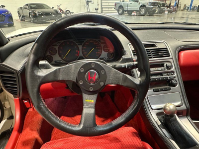 2000 Acura NSX in Grand Prix White over Red