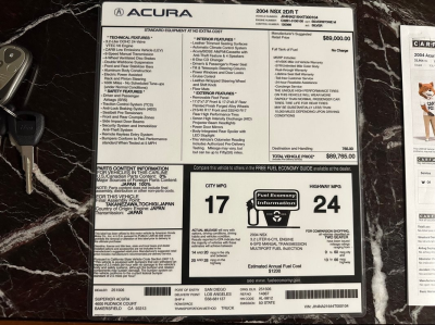 2004 Acura NSX in Sebring Silver over Silver