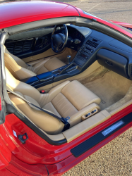 1995 Acura NSX in Formula Red over Tan