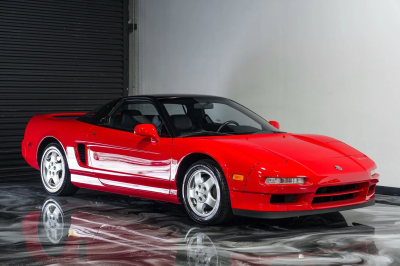 1991 Acura NSX in Formula Red over Black