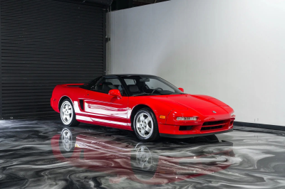 1991 Acura NSX in Formula Red over Black