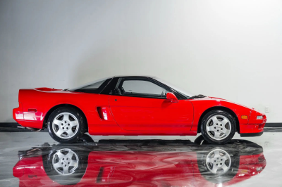 1991 Acura NSX in Formula Red over Black