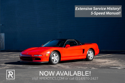 1991 Acura NSX in Formula Red over Black