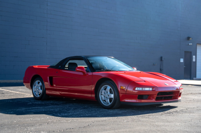 1991 Acura NSX in Formula Red over Black