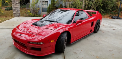 1997 Acura NSX in Formula Red over Tan