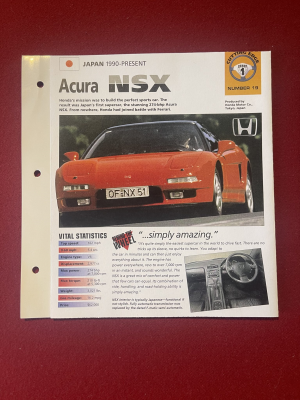 1995 Acura NSX in Formula Red over Black