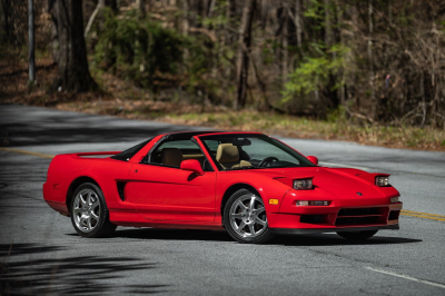 1998 Acura NSX in Formula Red over Tan