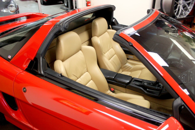 1998 Acura NSX in Formula Red over Tan