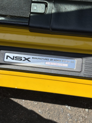 1998 Acura NSX in Spa Yellow over Black