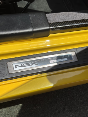 1998 Acura NSX in Spa Yellow over Black