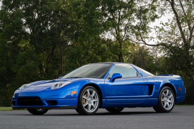 2004 Acura NSX in Long Beach Blue over Tan