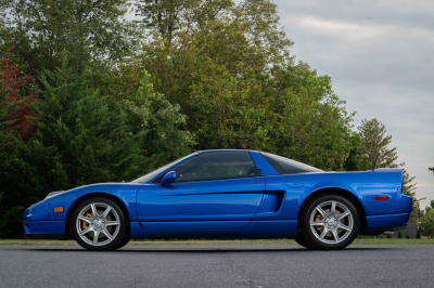 2004 Acura NSX in Long Beach Blue over Tan