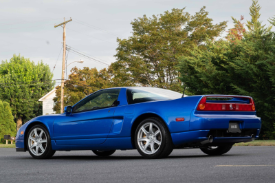 2004 Acura NSX in Long Beach Blue over Tan