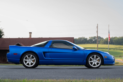 2004 Acura NSX in Long Beach Blue over Tan