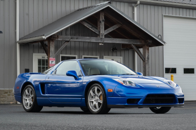 2004 Acura NSX in Long Beach Blue over Tan
