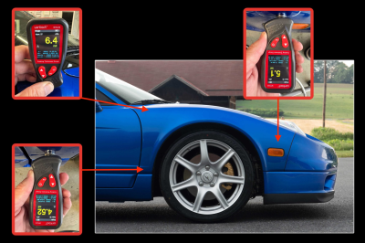 2004 Acura NSX in Long Beach Blue over Tan