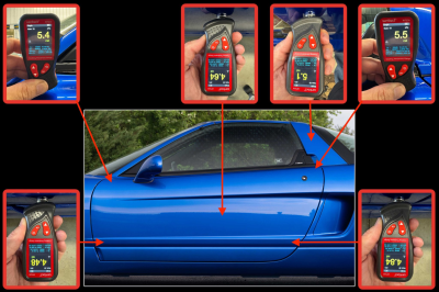 2004 Acura NSX in Long Beach Blue over Tan