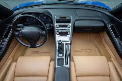 2004 Acura NSX in Long Beach Blue over Tan