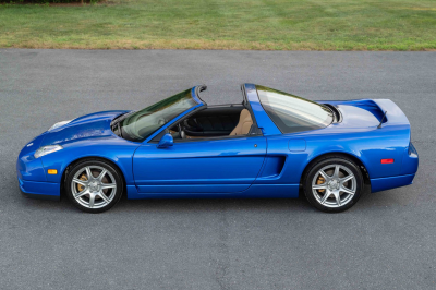 2004 Acura NSX in Long Beach Blue over Tan