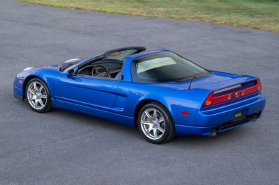 2004 Acura NSX in Long Beach Blue over Tan