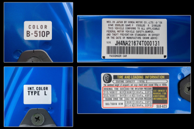 2004 Acura NSX in Long Beach Blue over Tan