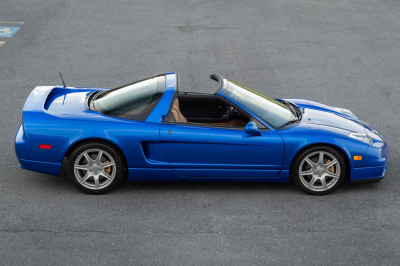 2004 Acura NSX in Long Beach Blue over Tan