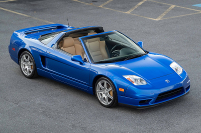2004 Acura NSX in Long Beach Blue over Tan