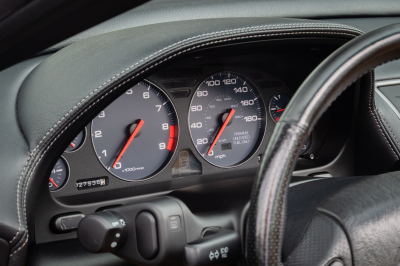 2004 Acura NSX in Long Beach Blue over Tan