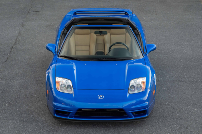 2004 Acura NSX in Long Beach Blue over Tan