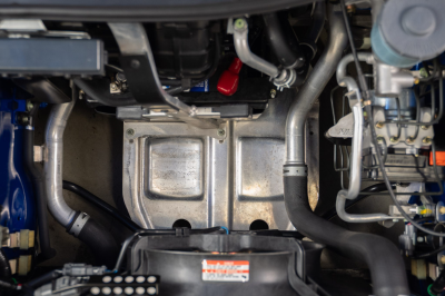 2004 Acura NSX in Long Beach Blue over Tan