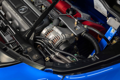 2004 Acura NSX in Long Beach Blue over Tan